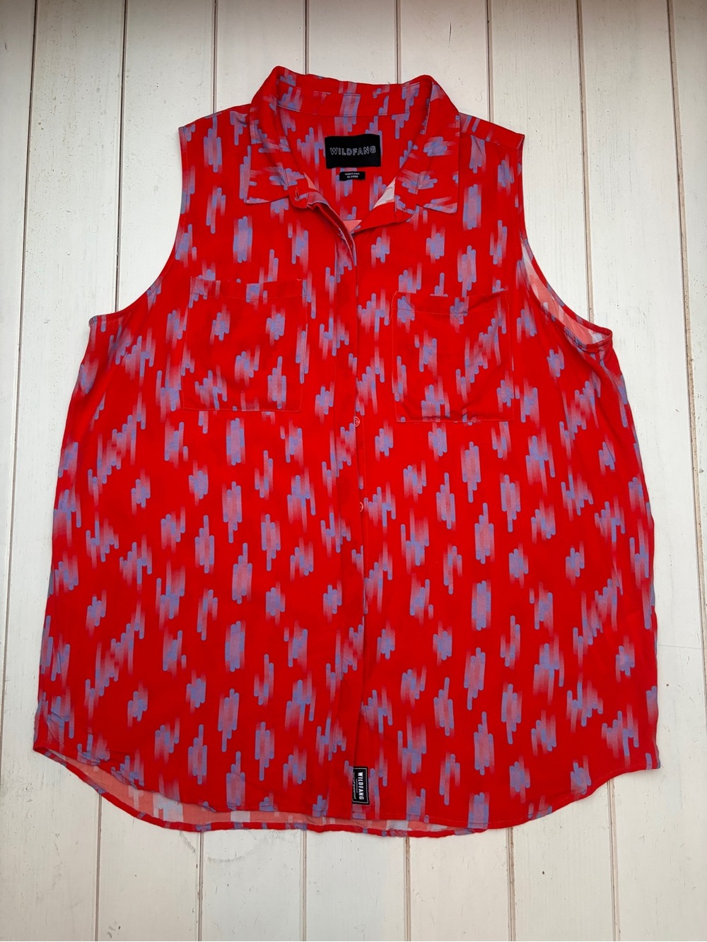 The Empower Sleeveless Button-Up Shirt - Picture 8 of 10